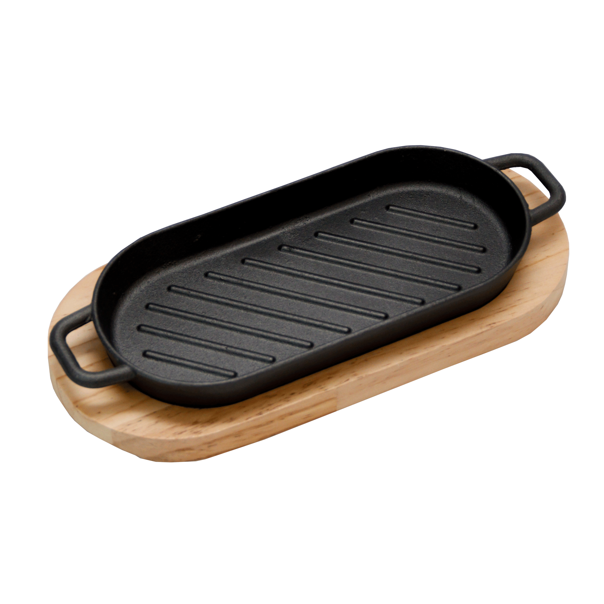  Frying pan with cast iron pan 44-22 oval